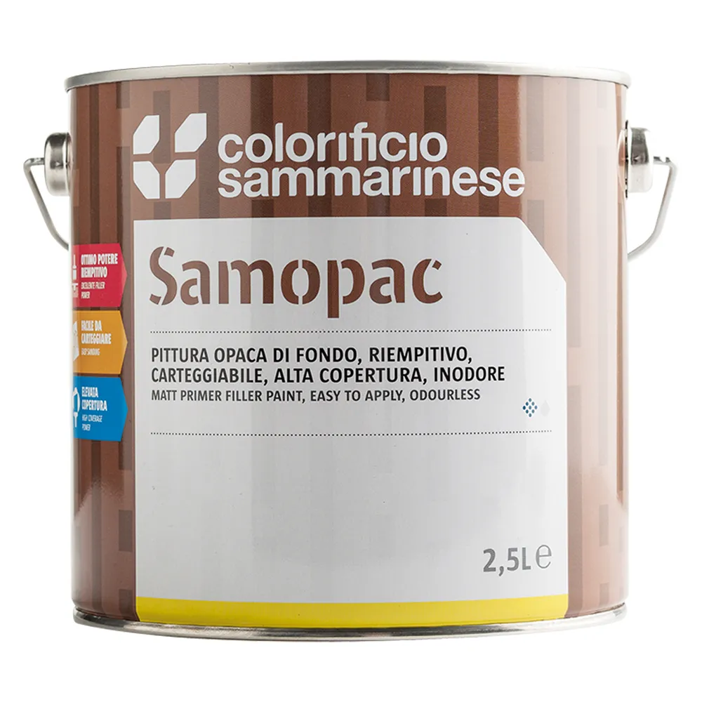 PITTURA OPACA DI FONDO 'SAMOPAC' Lt. 0 PITTURA OPACA DI FONDO 'SAMOPAC' Lt. 0