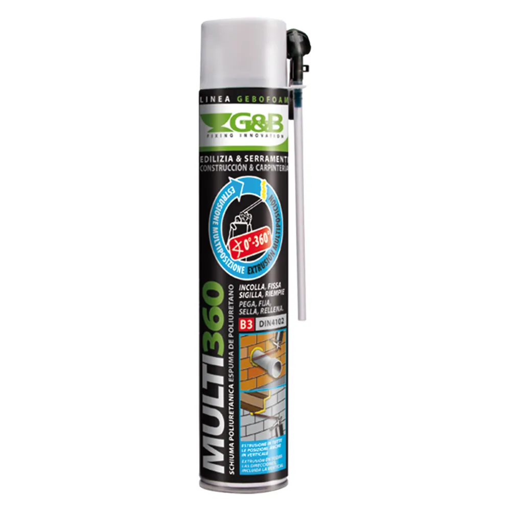 SCHIUMA POLIURETANICA 'GEBOFOAM MULTI 360' ml 825 SCHIUMA POLIURETANICA 'GEBOFOAM MULTI 360' ml 825