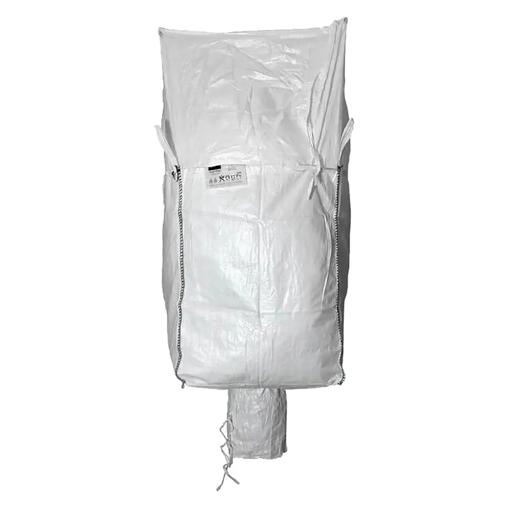 SACCONE IN POLIPROPILENE CON VALVOLA DI SCARICO 'BIG BAG' bocca di carico a caramella SACCONE IN POLIPROPILENE CON VALVOLA DI SCARICO 'BIG BAG' bocca di carico a caramella