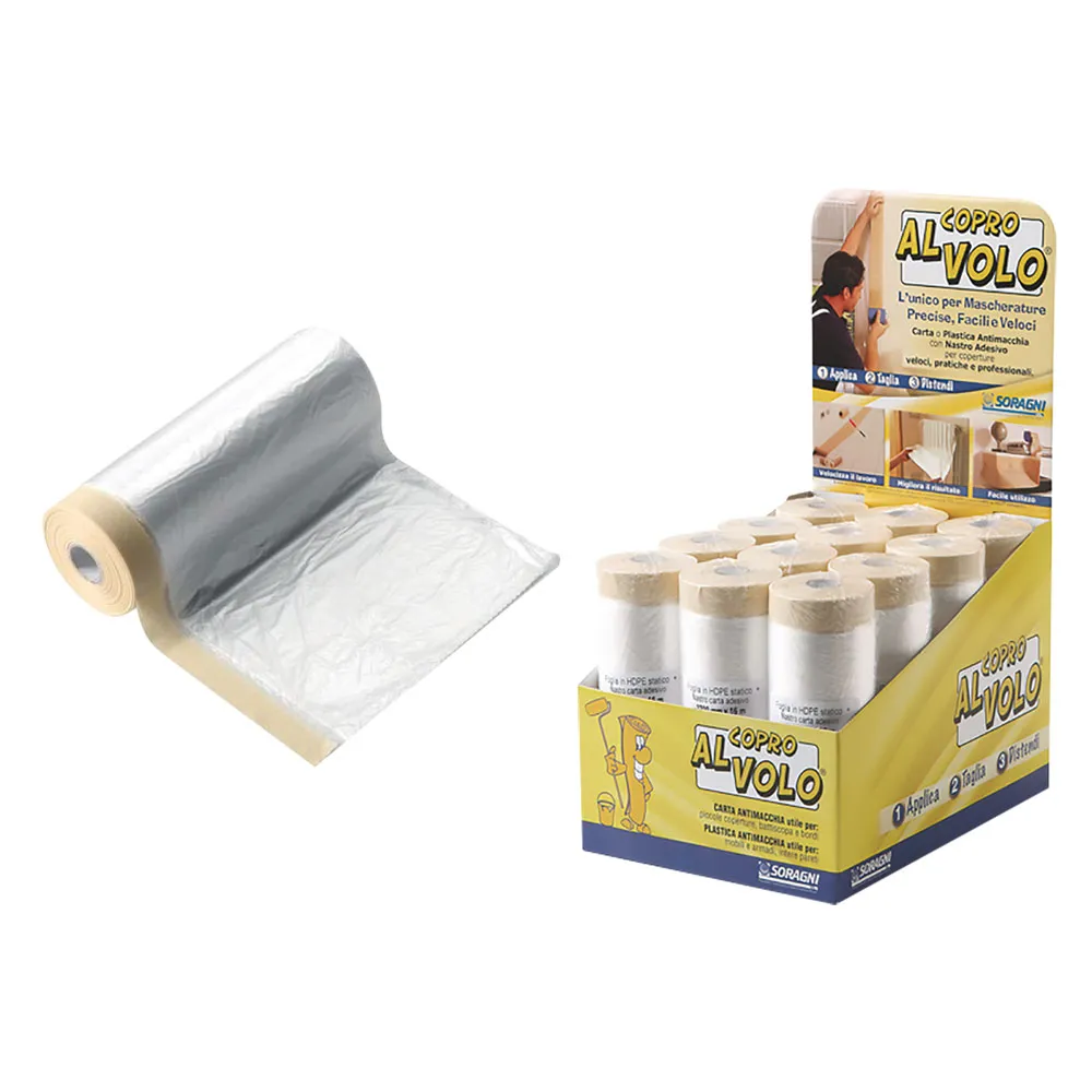 PLASTICA PER MASCHERATURA 'COPRO AL VOLO' cm 270 x 16 mt PLASTICA PER MASCHERATURA 'COPRO AL VOLO' cm 270 x 16 mt