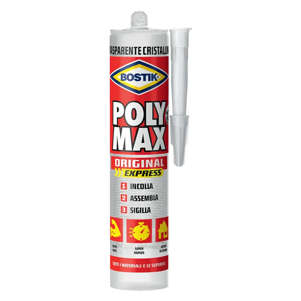 ADESIVO SIGILLANTE UNIVERSALE 'POLY MAX' CRISTAL E gr. 115 (clip strip) ADESIVO SIGILLANTE UNIVERSALE 'POLY MAX' CRISTAL E gr. 115 (clip strip)