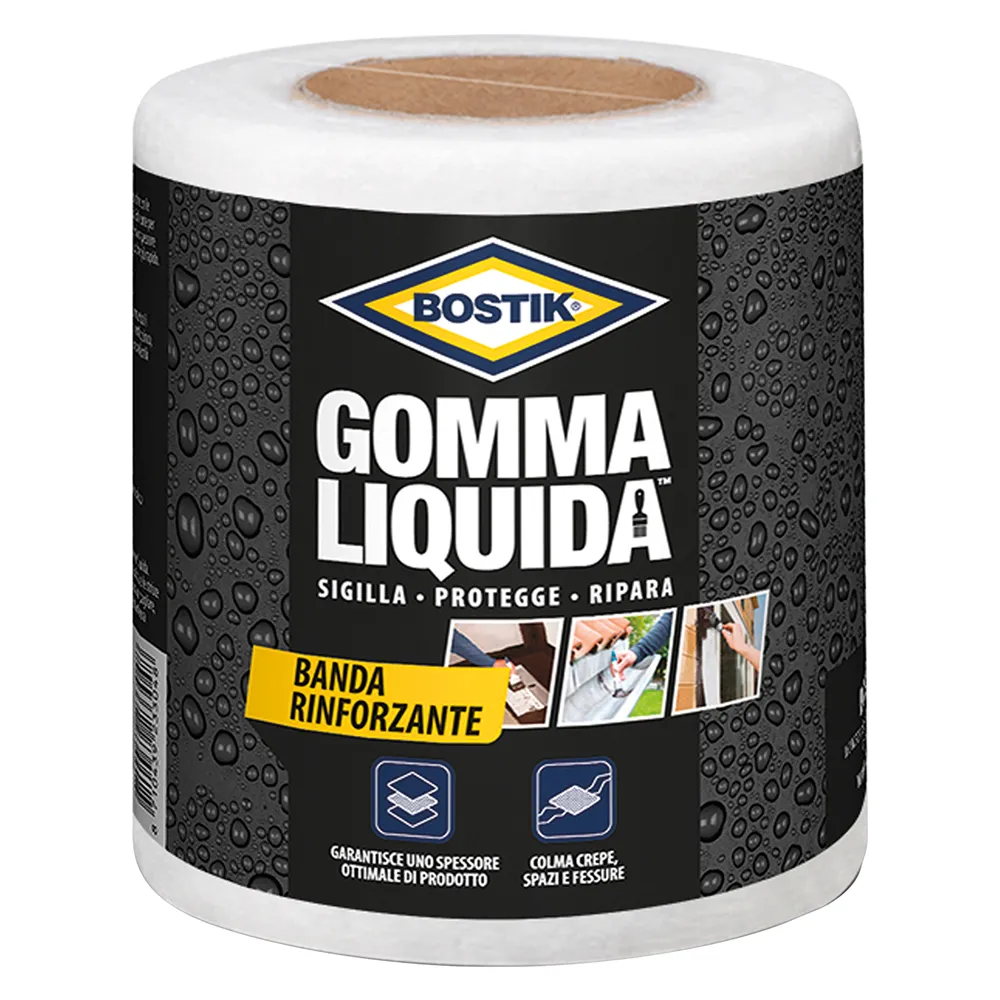 GOMMA LIQUIDA BANDA RINFORZANTE cm 10 x 10 mt GOMMA LIQUIDA BANDA RINFORZANTE cm 10 x 10 mt