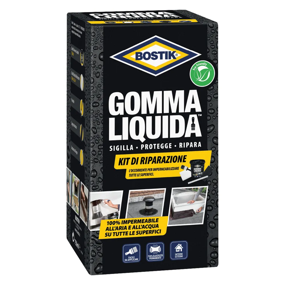 KIT RIPARAZIONE GOMMA LIQUIDA IMPERMEABILIZZANTE 5 pezzi KIT RIPARAZIONE GOMMA LIQUIDA IMPERMEABILIZZANTE 5 pezzi