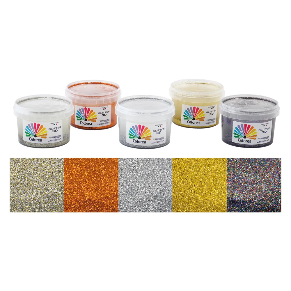GLITTER PER DECORAZIONI ml.250 - color argento/oro GLITTER PER DECORAZIONI ml.250 - color argento/oro