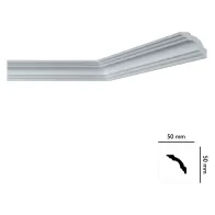 CORNICE DECORATIVA PER SOFFITTO mod. I750 - mm. 50x50