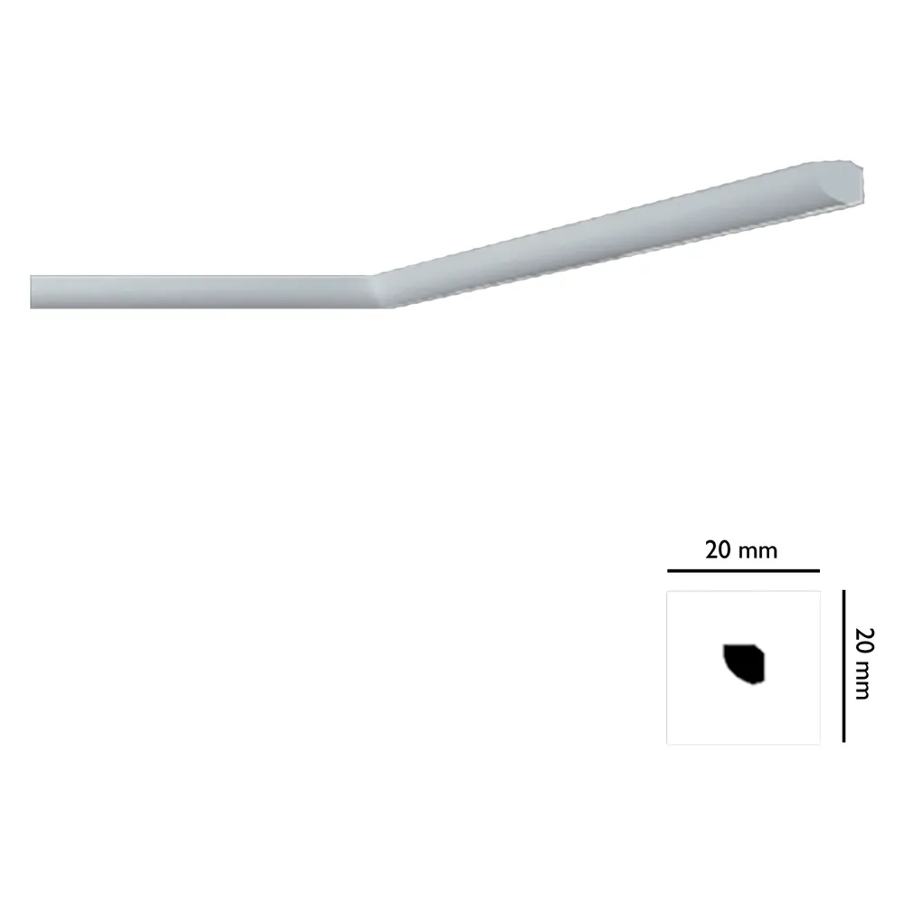 CORNICE DECORATIVA PER SOFFITTO mod. I715 - mm. 20x20 CORNICE DECORATIVA PER SOFFITTO mod. I715 - mm. 20x20