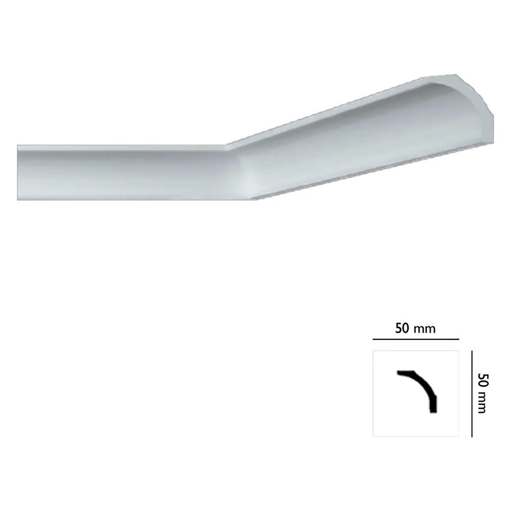 CORNICE DECORATIVA PER SOFFITTO mod. I706 - mm. 50x50 CORNICE DECORATIVA PER SOFFITTO mod. I706 - mm. 50x50