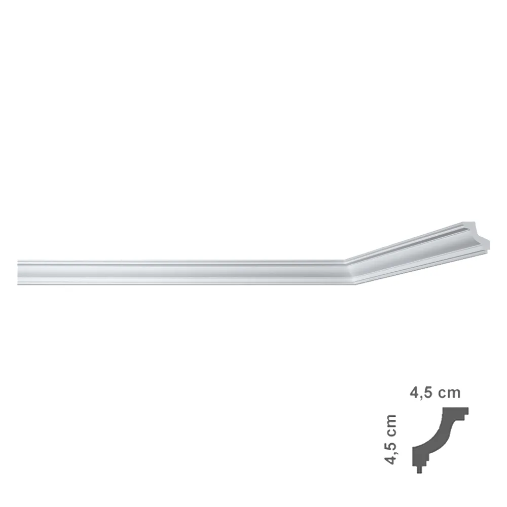 CORNICE DECORATIVA PER SOFFITTO mod. I703 - mm 45 x 45 CORNICE DECORATIVA PER SOFFITTO mod. I703 - mm 45 x 45