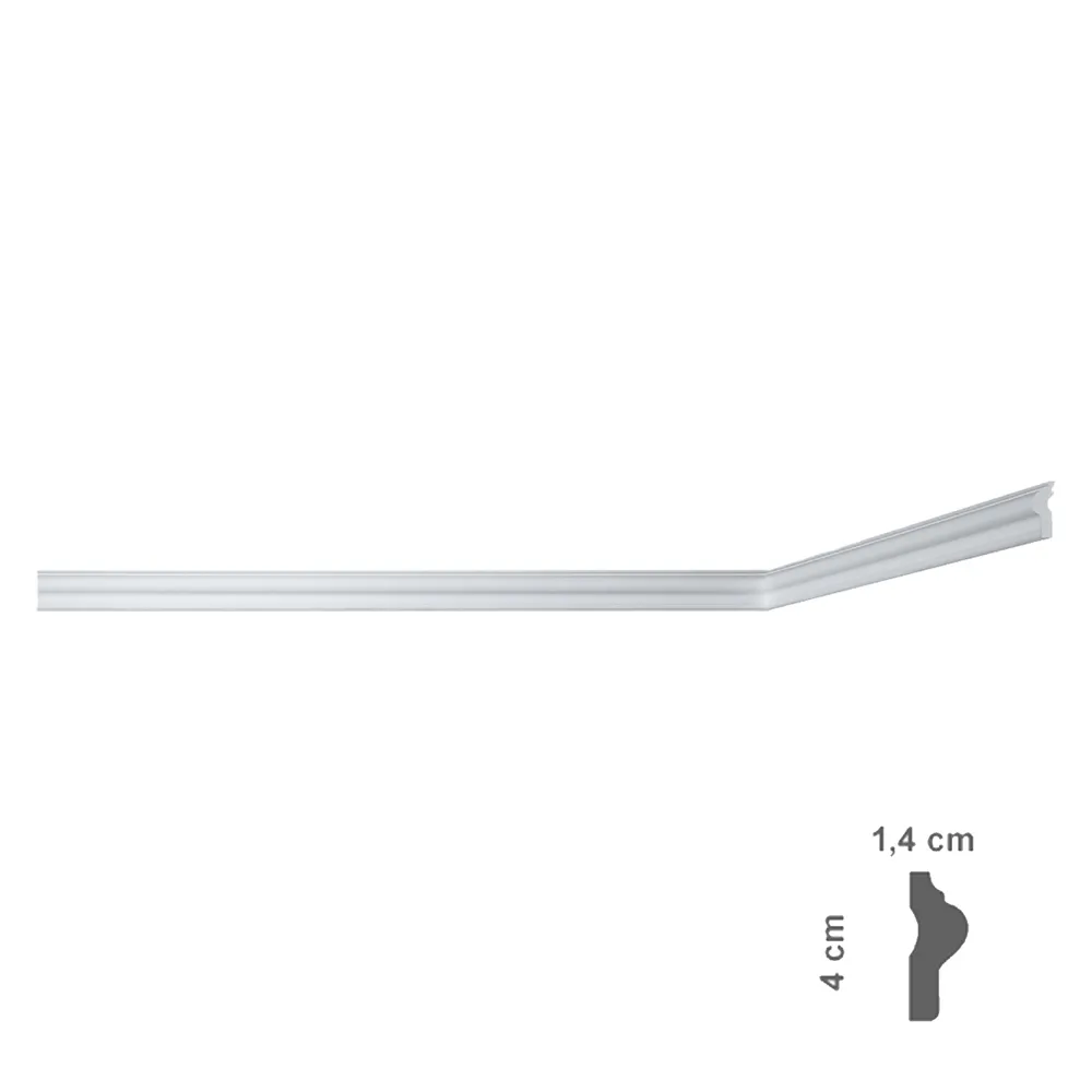 CORNICE DECORATIVA PER SOFFITTO mod. I709 - mm 14 x 40 CORNICE DECORATIVA PER SOFFITTO mod. I709 - mm 14 x 40