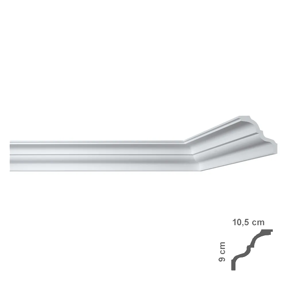 CORNICE DECORATIVA PER SOFFITTO mod. I777 - mm 105 x 90 CORNICE DECORATIVA PER SOFFITTO mod. I777 - mm 105 x 90