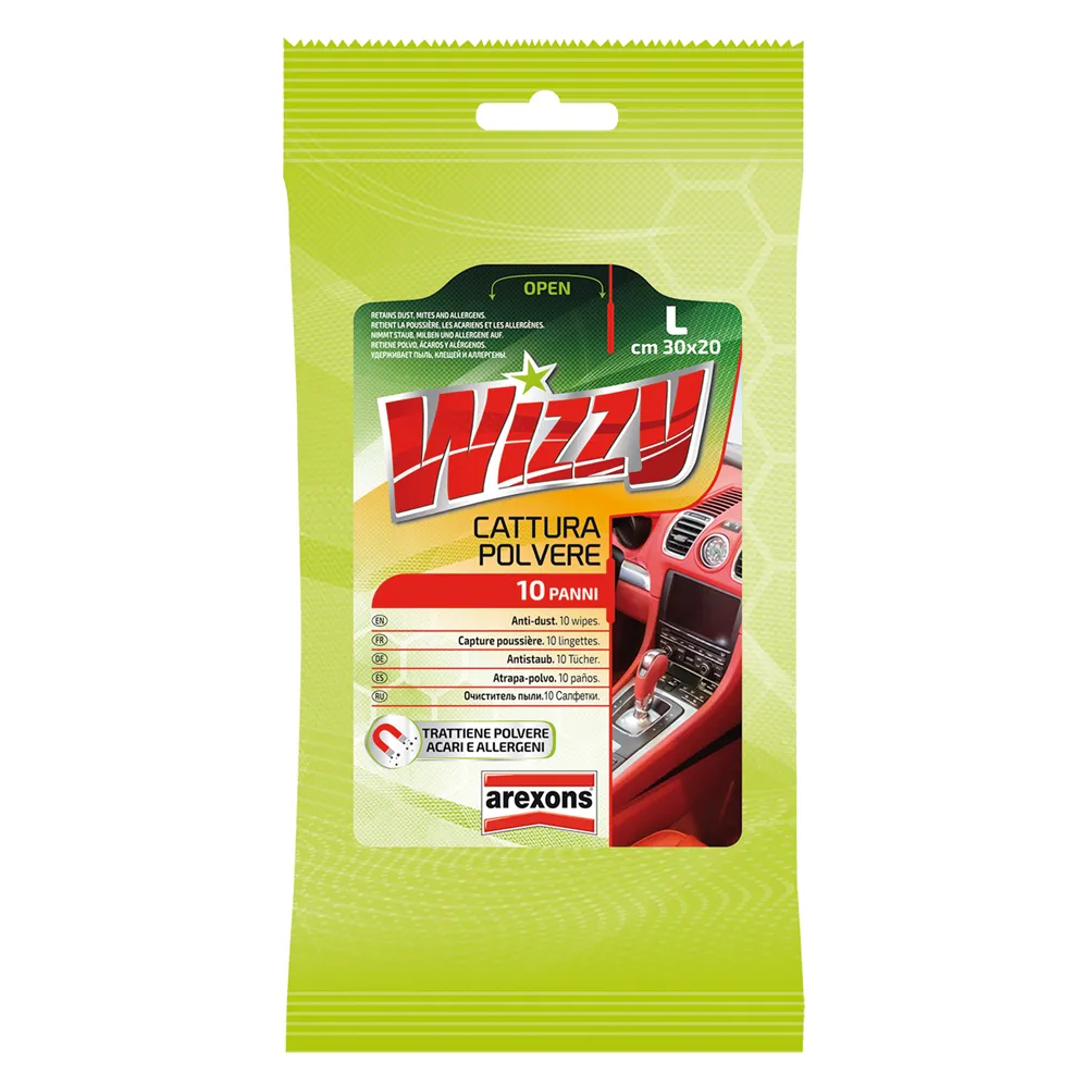 PANNO CATTURA POLVERE 'WIZZY' busta 10 pezzi PANNO CATTURA POLVERE 'WIZZY' busta 10 pezzi