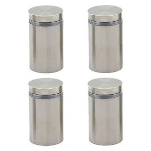 DISTANZIALI INOX PER TARGHE Ø 18 mm - pz 4