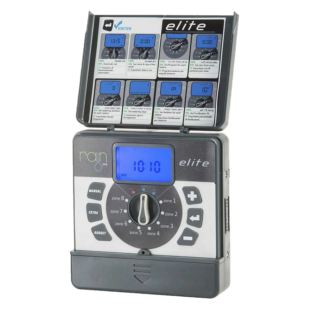 CENTRALINA PER IRRIGAZIONE RAIN 'ELITE' 6 stazioni - 9VDC (indoor) CENTRALINA PER IRRIGAZIONE RAIN 'ELITE' 6 stazioni - 9VDC (indoor)