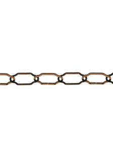 Cathedral chain Ø 2.8 mm. in black steel (Per meter)