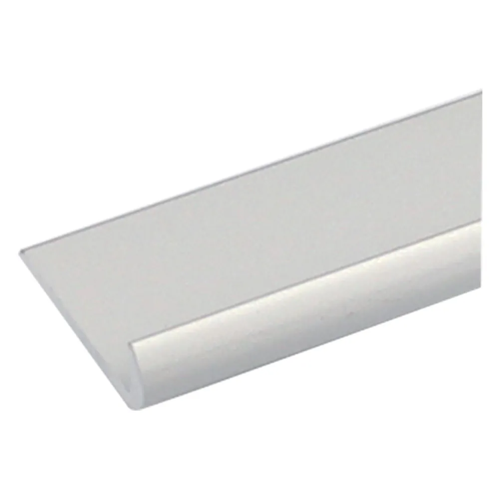PROFILO PER FAI DA TE TIPO 'UNGHIETTA' mm 25 x 1 - mt 2 col.argento PROFILO PER FAI DA TE TIPO 'UNGHIETTA' mm 25 x 1 - mt 2 col.argento