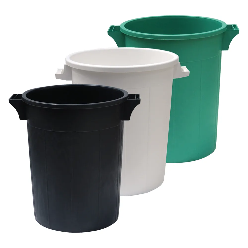 BIDONE IMMONDIZIA SOVRAPPONIBILE Lt 120 - Ø 53 x h 79 cm - nero BIDONE IMMONDIZIA SOVRAPPONIBILE Lt 120 - Ø 53 x h 79 cm - nero