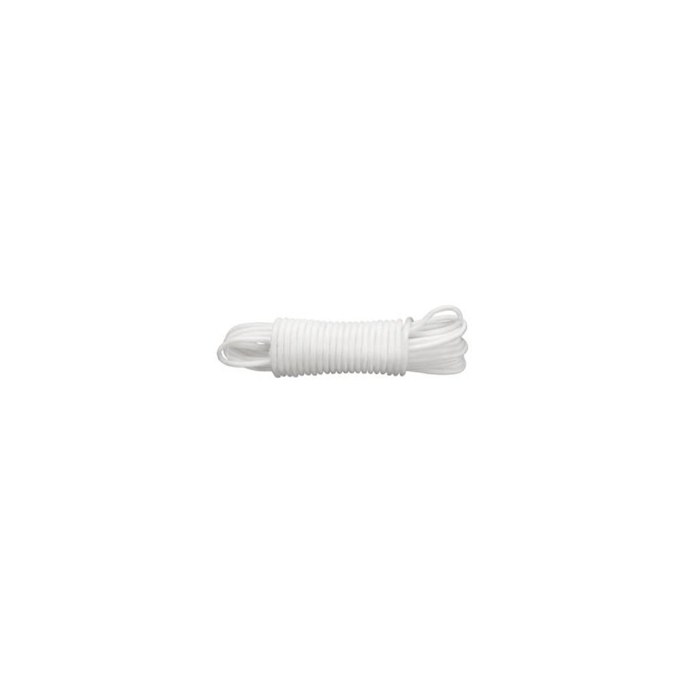 Câble en plastique blanc Ø 5 mm pour étendre le linge