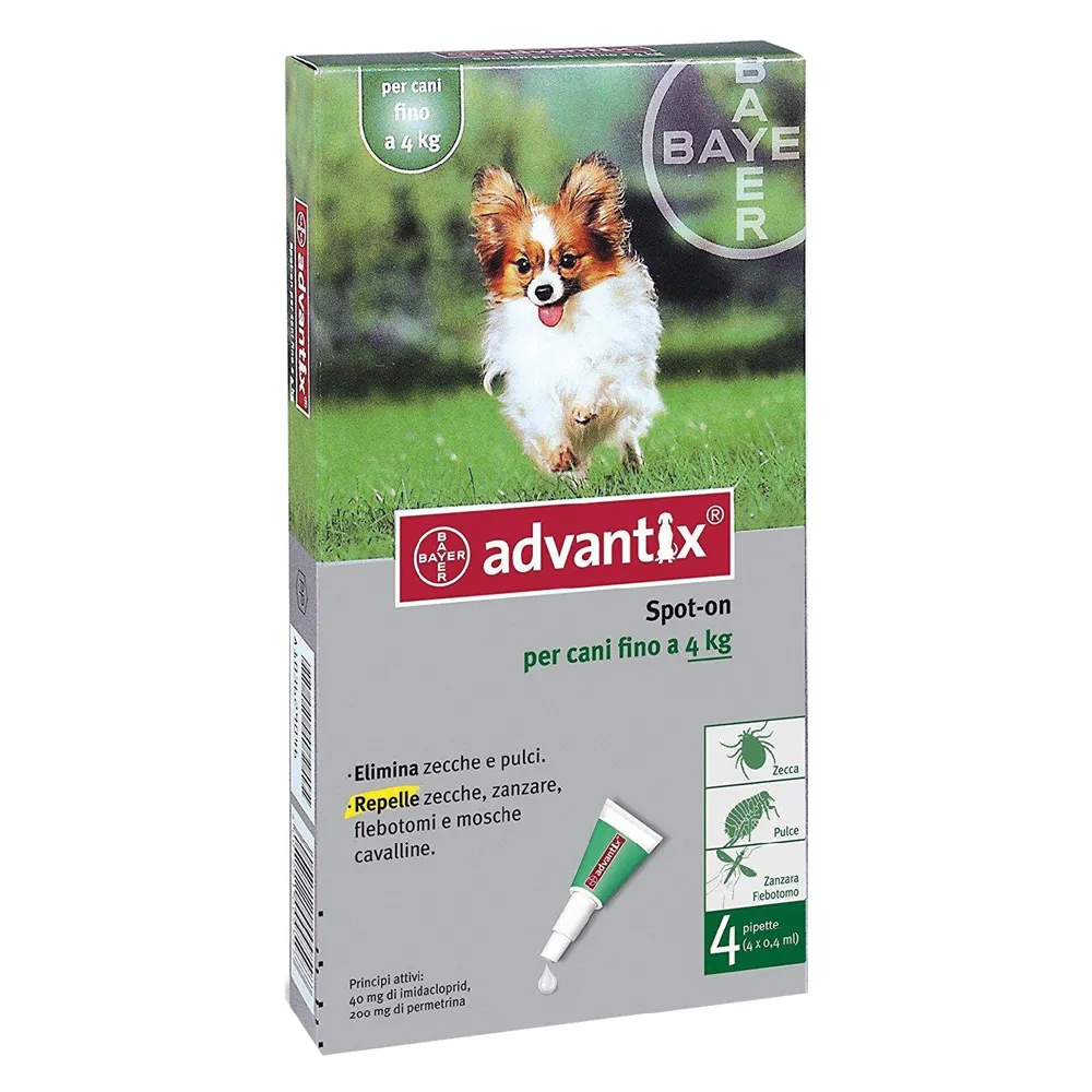 ANTIPARASSITARIO 'ADVANTIX SPOT-ON' 4-10 kg - 6 pipette ml 1 ANTIPARASSITARIO 'ADVANTIX SPOT-ON' 4-10 kg - 6 pipette ml 1