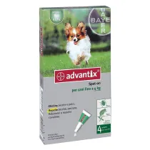 ANTIPARASSITARIO 'ADVANTIX SPOT-ON' 10-25 kg - 6 pipette ml 2 ANTIPARASSITARIO 'ADVANTIX SPOT-ON' 10-25 kg - 6 pipette ml 2