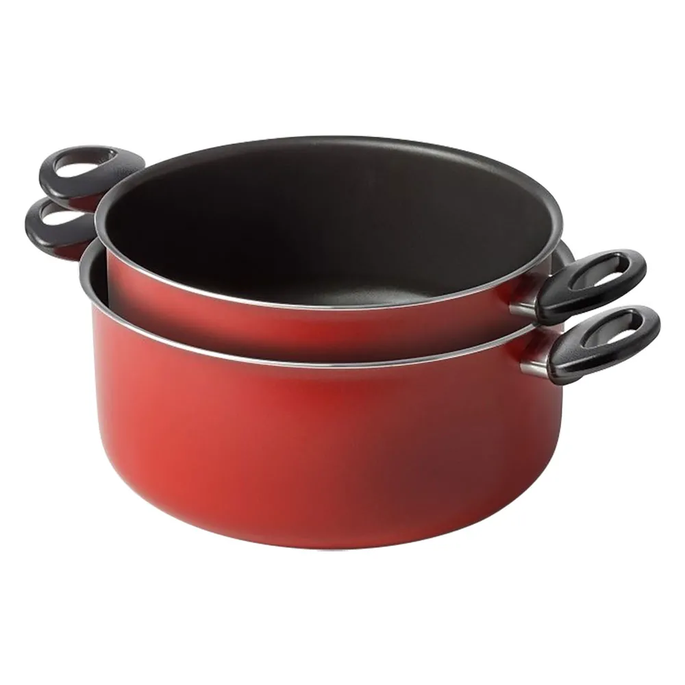 CASSERUOLE A DUE MANICI 'CUCINA SANO' SET 2 PEZZI Ø cm. 18 / 22 CASSERUOLE A DUE MANICI 'CUCINA SANO' SET 2 PEZZI Ø cm. 18 / 22