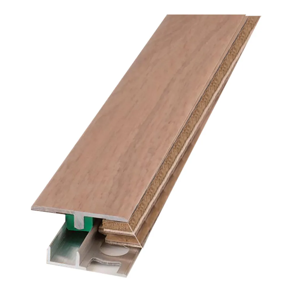 PROFILO PIATTO CON BASE PER LAMINATO E PARQUET 'UN anodizzato argento PROFILO PIATTO CON BASE PER LAMINATO E PARQUET 'UN anodizzato argento
