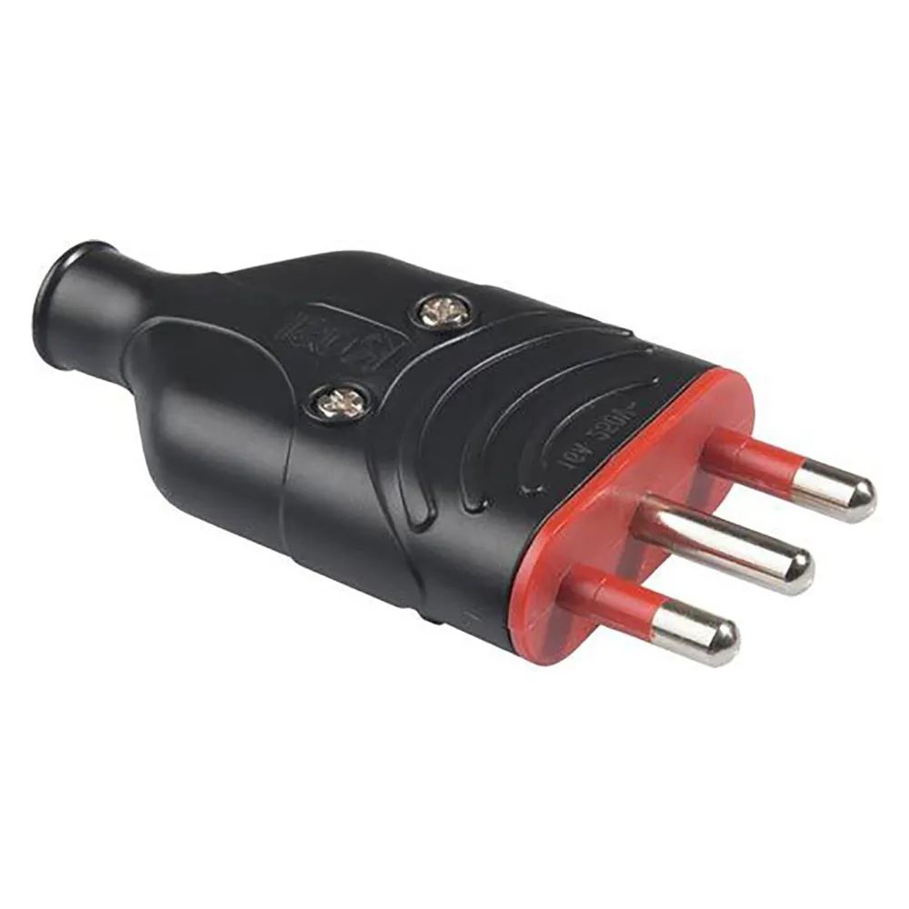 SPINA ALTA RESISTENZA 'ELA PLUG' 2P+T 16A - colore nero SPINA ALTA RESISTENZA 'ELA PLUG' 2P+T 16A - colore nero
