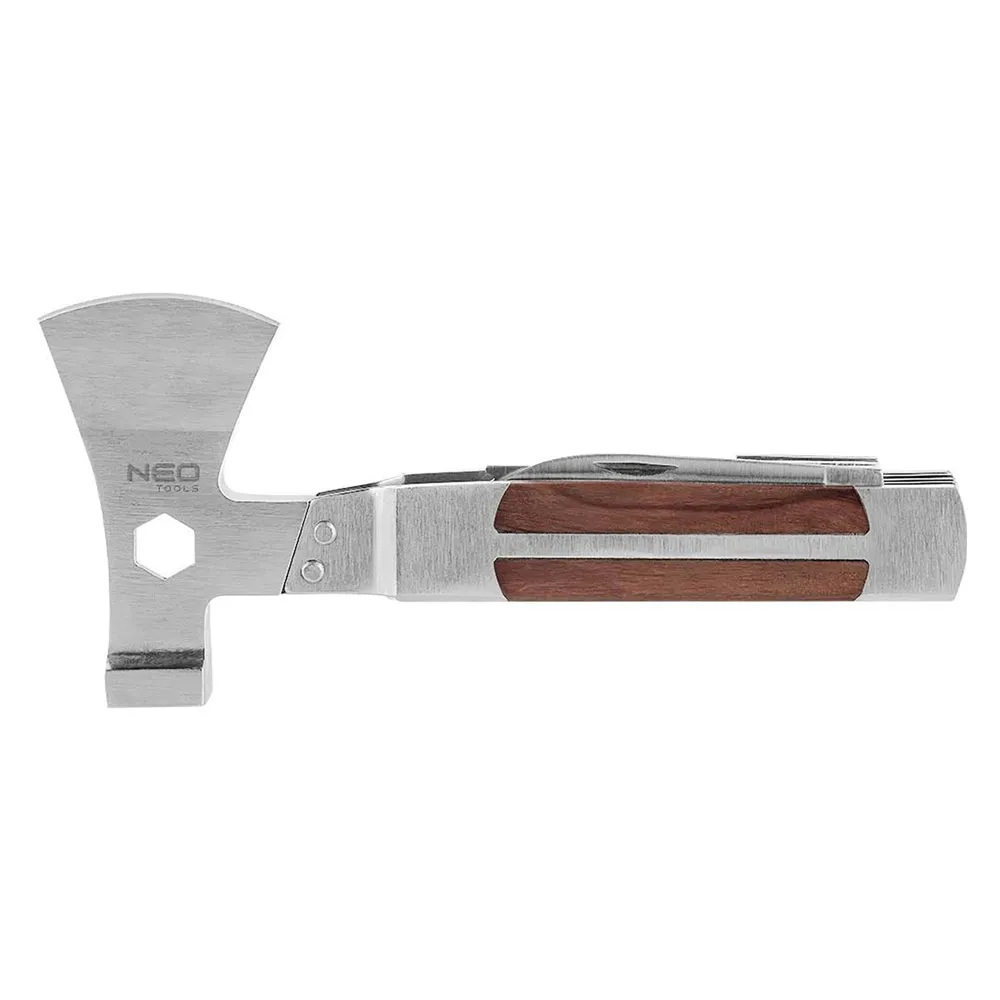 UTENSILE DA ESCURSIONE 11 IN 1 manico rivestito legno UTENSILE DA ESCURSIONE 11 IN 1 manico rivestito legno