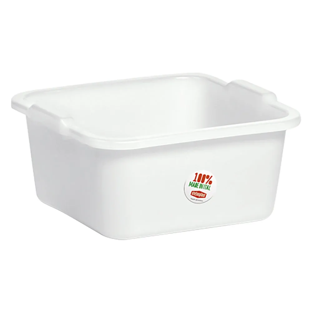 BACINELLA QUADRA 38 x 38 cm - 16 lt neutro BACINELLA QUADRA 38 x 38 cm - 16 lt neutro