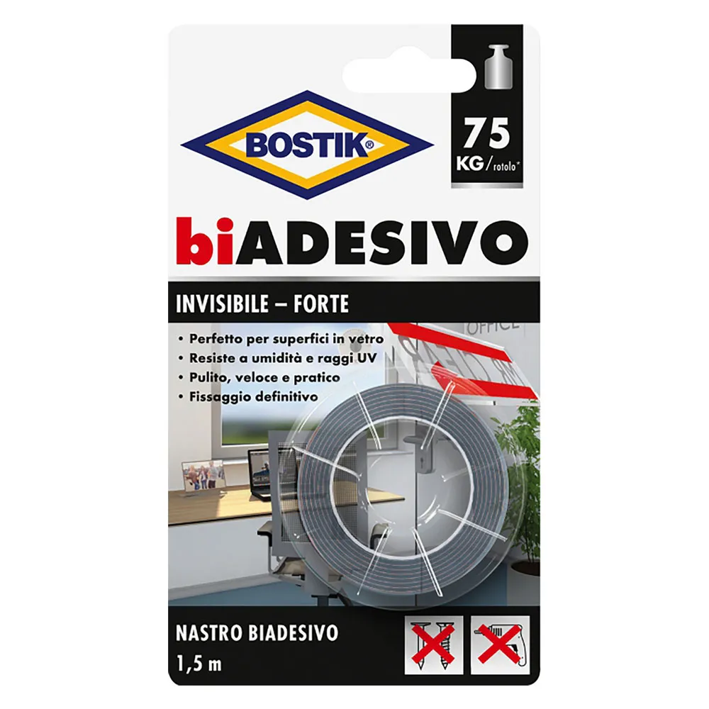 NASTRO BIADESIVO IN SCHIUMA INVISIBILE mm. 19 x 1 NASTRO BIADESIVO IN SCHIUMA INVISIBILE mm. 19 x 1