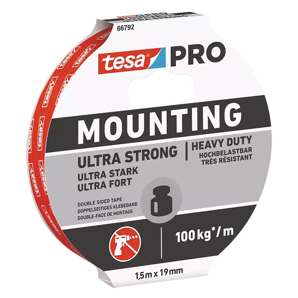 NASTRO BIADESIVO IN SCHIUMA 'ULTRA STRONG 66792' mm 19 x mt. 1
