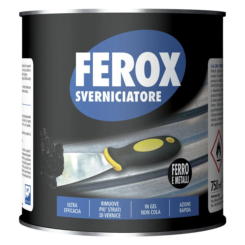 FEROX SVERNICIATORE FERRO E METALLI ml 750 FEROX SVERNICIATORE FERRO E METALLI ml 750