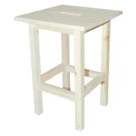 SGABELLO 'ALTO' cm 30 x 30 x h 45 - legno chiaro