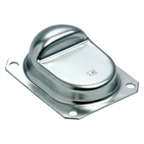 ARRESTO PER CANCELLI A BATTENTE ART. 166  tipo piccolo - mm 120 x 100 - h.42