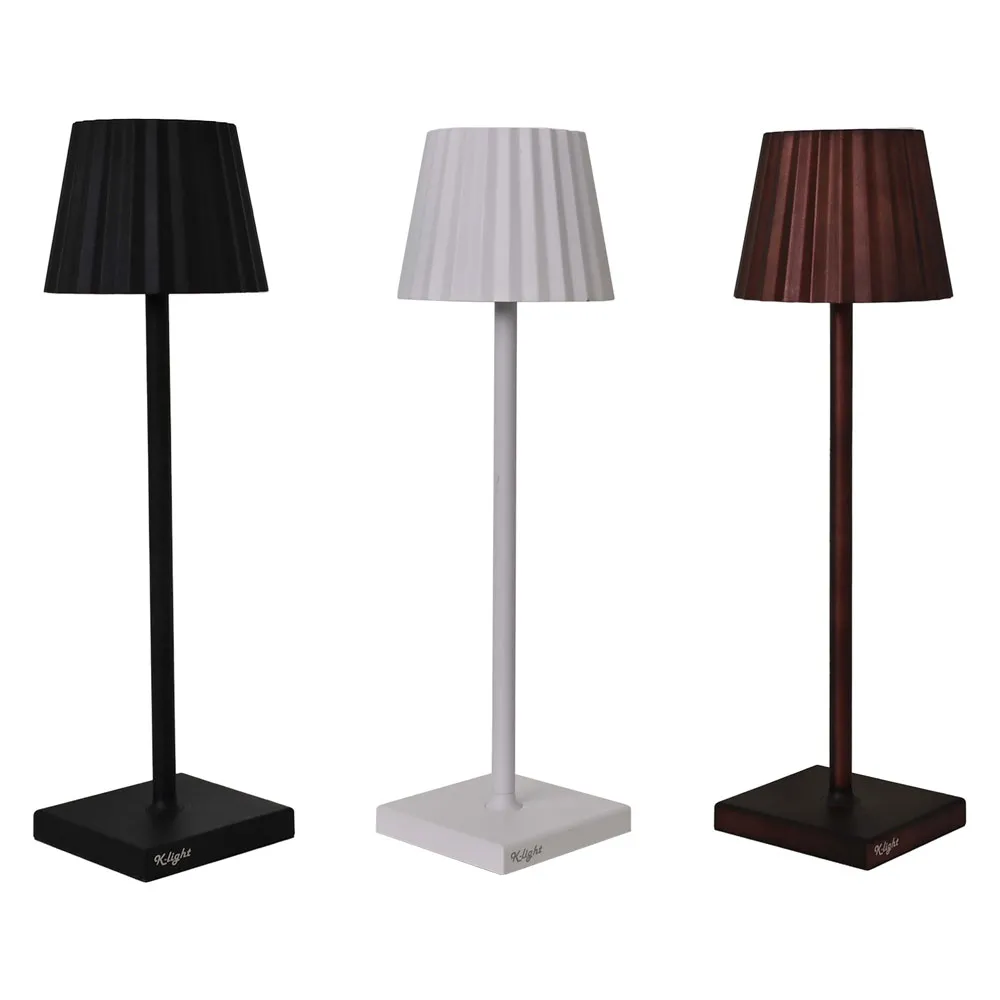 LAMPADA DA TAVOLO RICARICABILE 'K-LIGHT' corpo colore nero LAMPADA DA TAVOLO RICARICABILE 'K-LIGHT' corpo colore nero