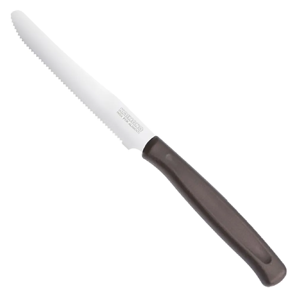 COLTELLO DA TAVOLA SEGHETTATO manico rosso COLTELLO DA TAVOLA SEGHETTATO manico rosso