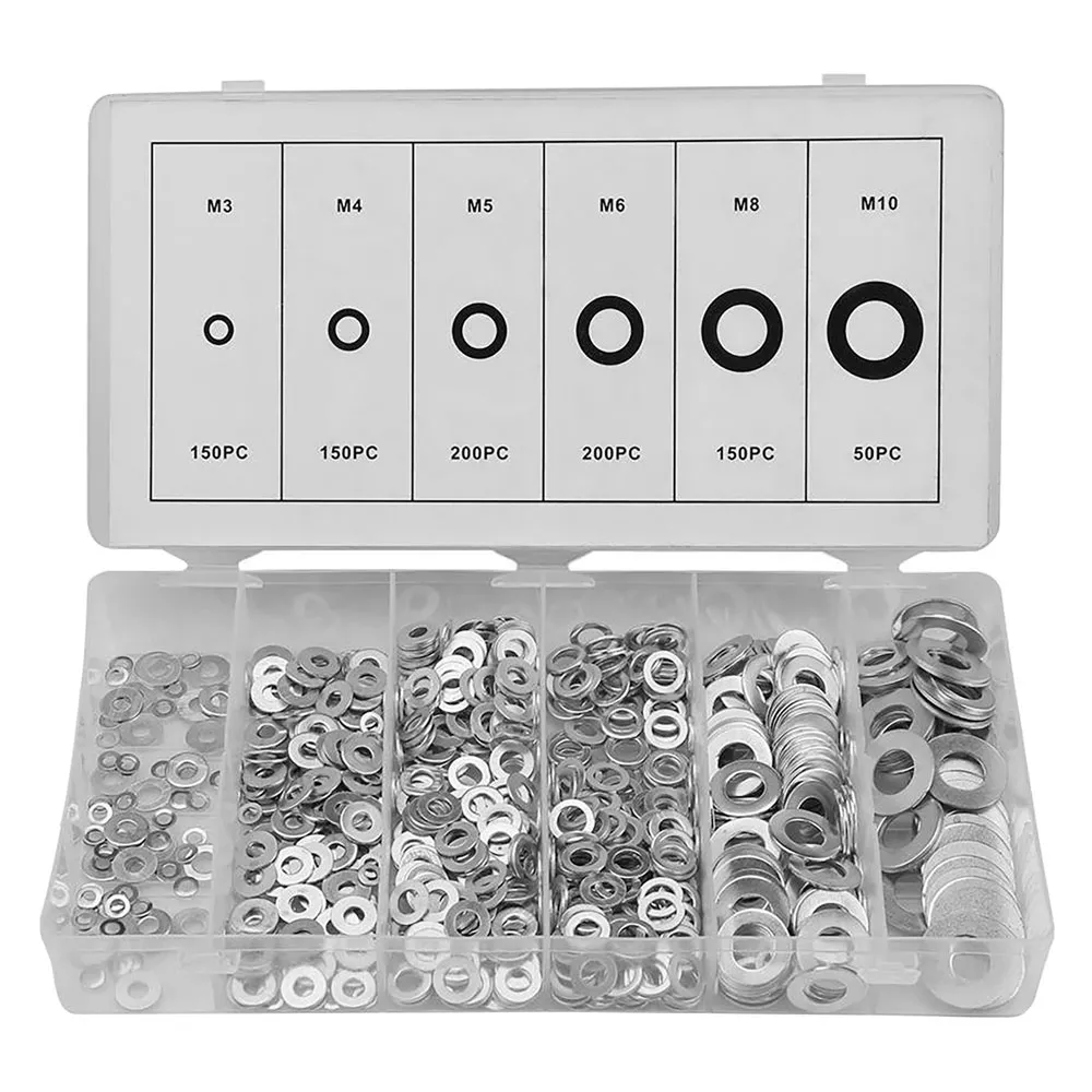 ASSORTIMENTO RONDELLE PIANE totale 900 pz ASSORTIMENTO RONDELLE PIANE totale 900 pz