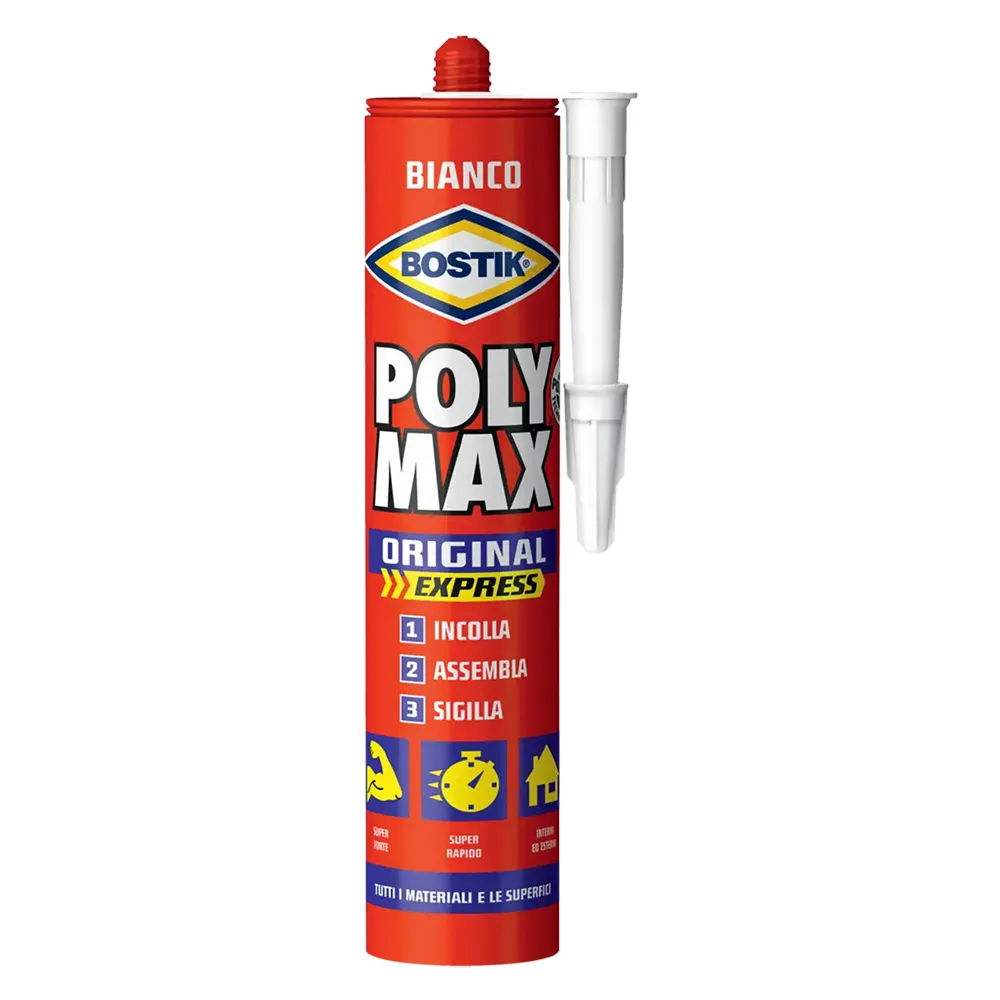 ADESIVO SIGILLANTE UNIVERSALE 'POLY MAX' ORIGINAL gr. 165 - bianco ADESIVO SIGILLANTE UNIVERSALE 'POLY MAX' ORIGINAL gr. 165 - bianco