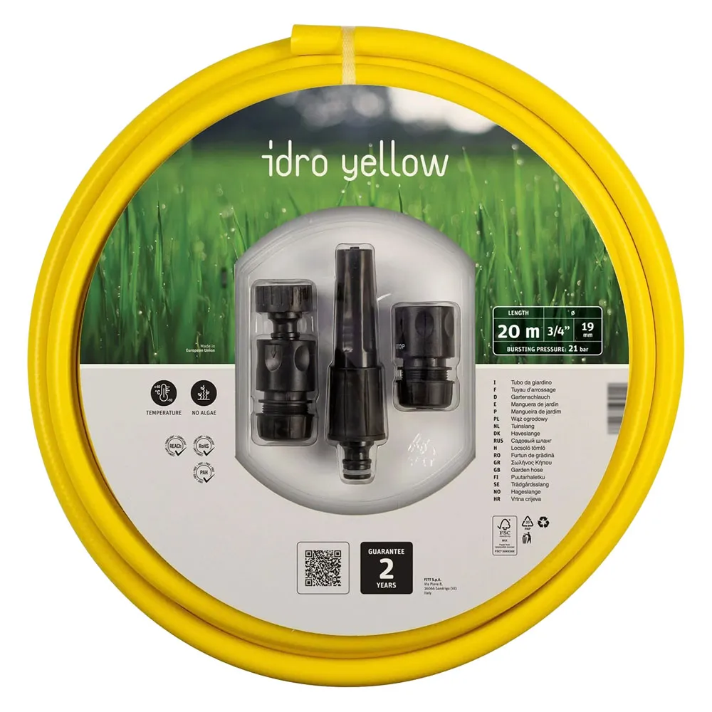 TUBO CON KIT 'IDRO YELLOW' mm 15 x mt 25 - 5/8 TUBO CON KIT 'IDRO YELLOW' mm 15 x mt 25 - 5/8