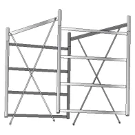 ALZATA COMPLETA PER TRABATTELLO per Gigante - h. 1