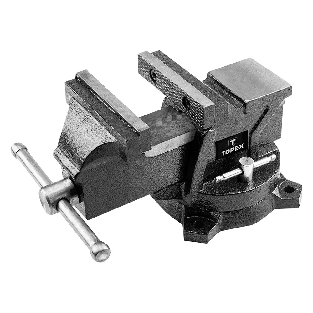 MORSA DA BANCO BASE GIREVOLE larghezza ganasce mm 100 MORSA DA BANCO BASE GIREVOLE larghezza ganasce mm 100