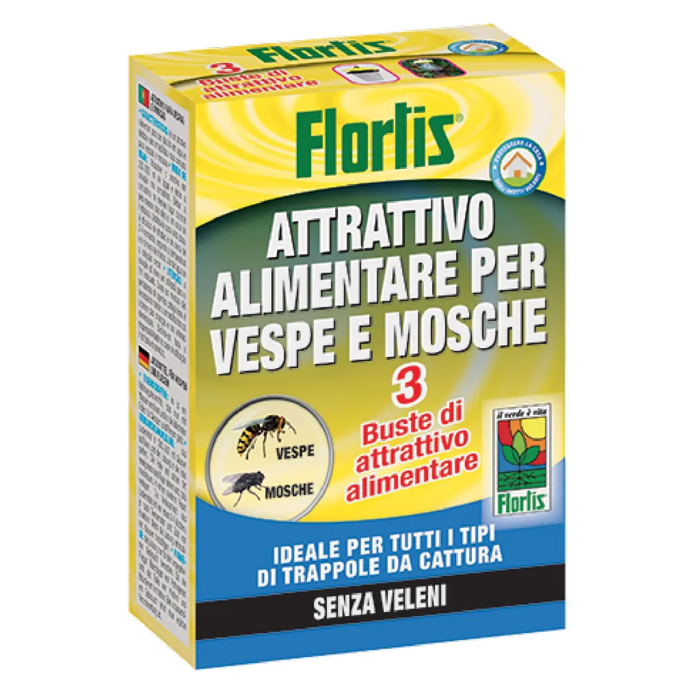 ATTRATTIVO ALIMENTARE PER TRAPPOLA ECOLOGICA 3 buste da ml 15 ATTRATTIVO ALIMENTARE PER TRAPPOLA ECOLOGICA 3 buste da ml 15
