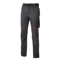 PANTALONE DA LAVORO 'WORLD LADY' S - colore grey fucsia