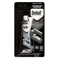 SILICONE ACETICO UNIVERSALE 'SAC 100' bianco ml 50 - (ral 9010) tubetto