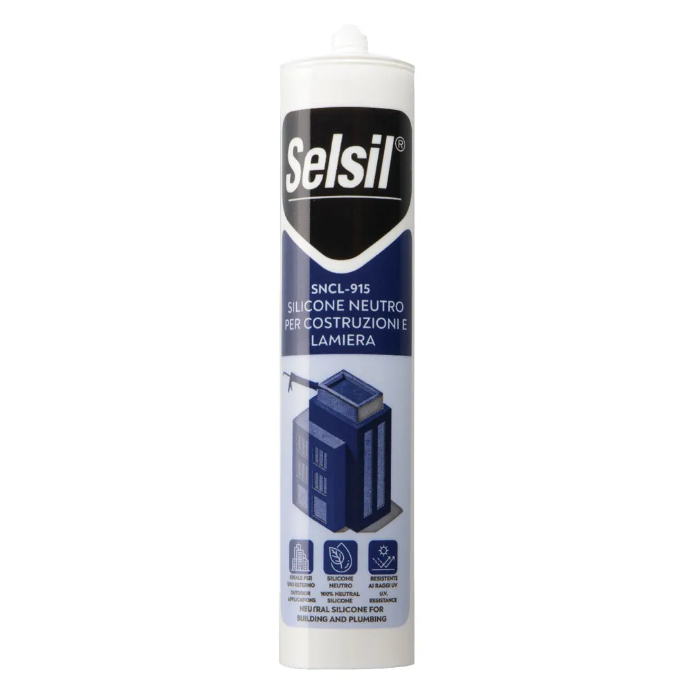 SILICONE NEUTRO PER LATTONERIA 'SNCL 915' grigio finestra ml 310 - (ral 7040) SILICONE NEUTRO PER LATTONERIA 'SNCL 915' grigio finestra ml 310 - (ral 7040)