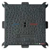 CHIUSINO IN GHISA CLASSE B125 SIGNUM - 40 x 40 - Kg 11