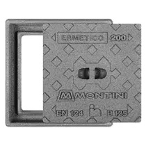 CHIUSINO IN GHISA B125 ERMETICO - cm 20 x 20 - Kg  5