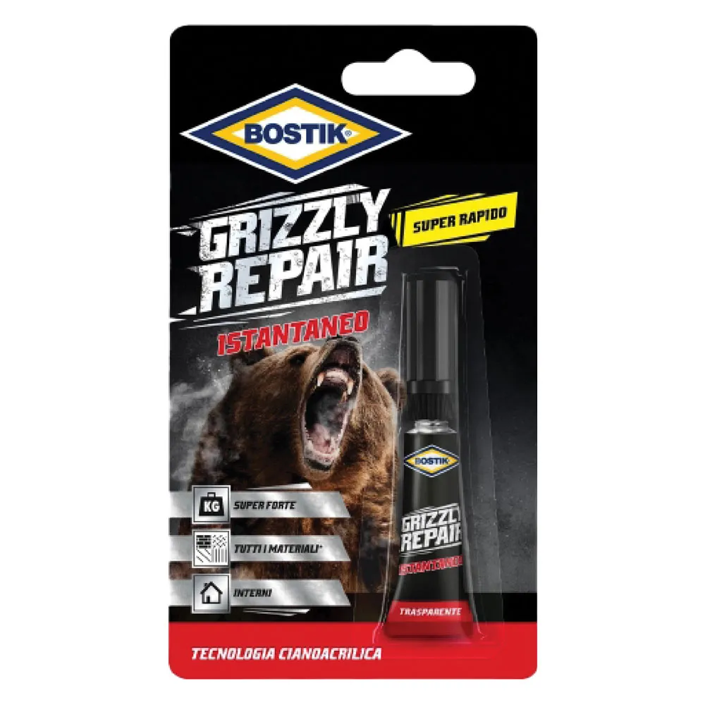 ADESIVO ISTANTANEO 'GRIZZLY REPAIR' gr. 3 ADESIVO ISTANTANEO 'GRIZZLY REPAIR' gr. 3