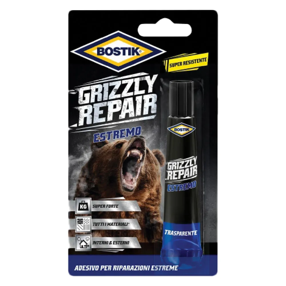 ADESIVO UNIVERSALE 'GRIZZLY REPAIR ESTREMO' gr. 20 ADESIVO UNIVERSALE 'GRIZZLY REPAIR ESTREMO' gr. 20