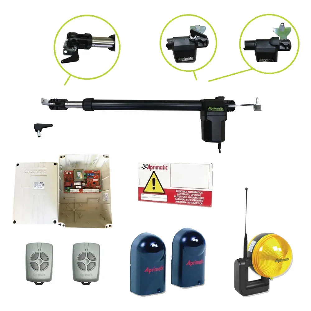 KIT AUTOMAZIONE CANCELLI ANTE BATTENTI 'AP350' peso anta max 350 kg KIT AUTOMAZIONE CANCELLI ANTE BATTENTI 'AP350' peso anta max 350 kg
