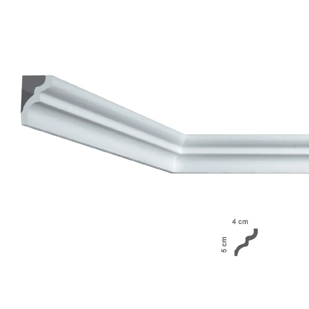 CORNICE DECORATIVA PER SOFFITTO mod. I856 - mm 40 x 50 CORNICE DECORATIVA PER SOFFITTO mod. I856 - mm 40 x 50